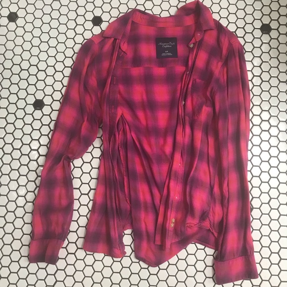 American Eagle Outfitters Tops - American eagle outfitters plaid shirt small